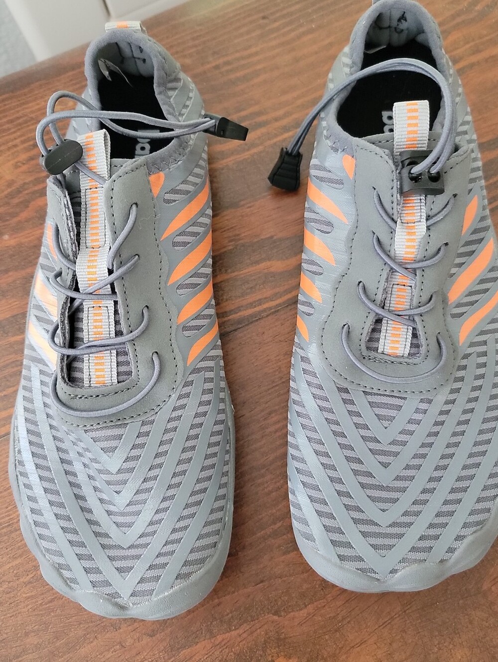 BARESTEP Gray/orange Water Shoes Sneakers SZ 39